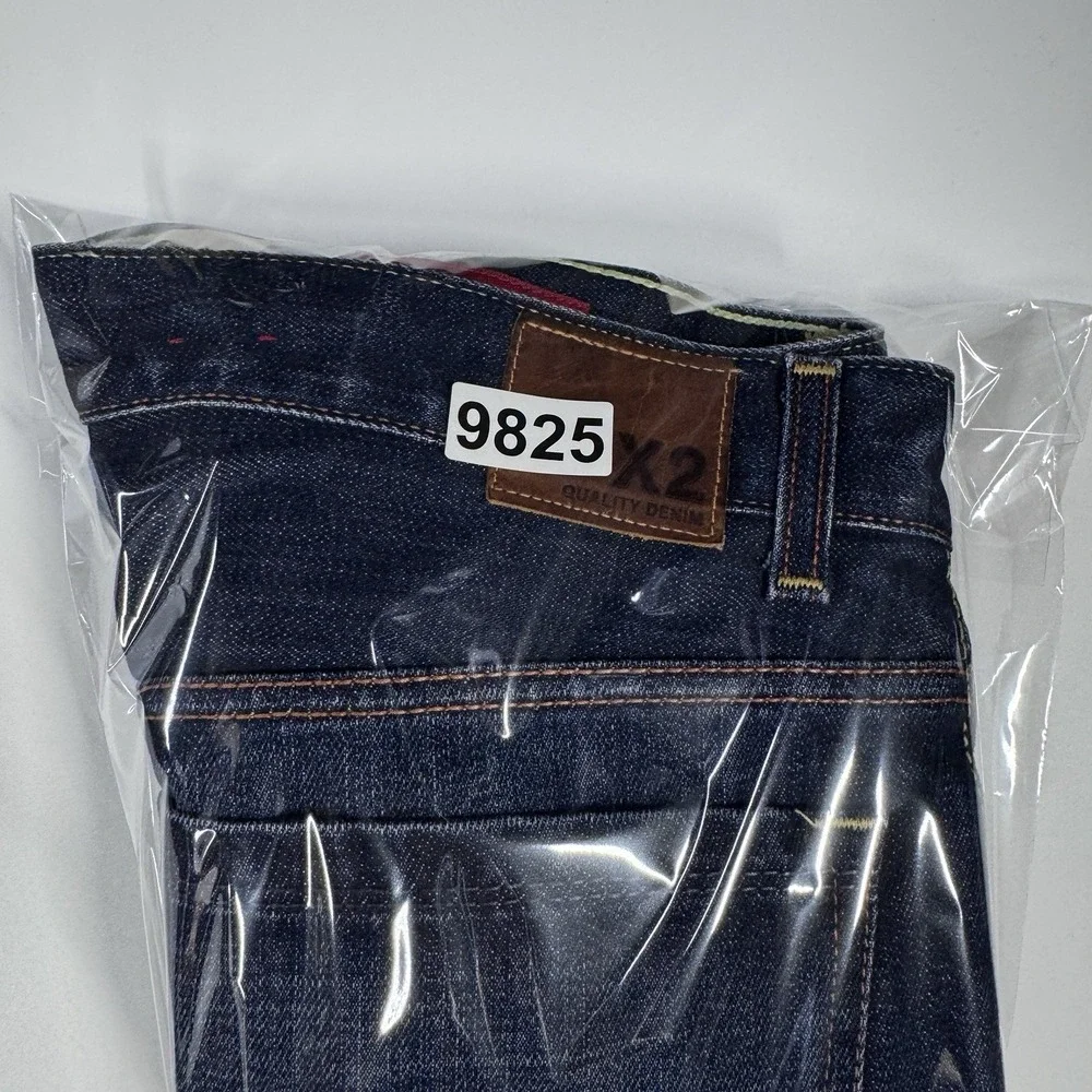 X2 Quality Denim Men's Jeans Size 36L x 34L Blue Classic Straight Regular Fit - Picture 13 of 13